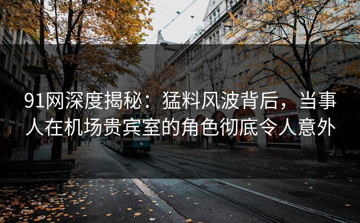 91网深度揭秘：猛料风波背后，当事人在机场贵宾室的角色彻底令人意外