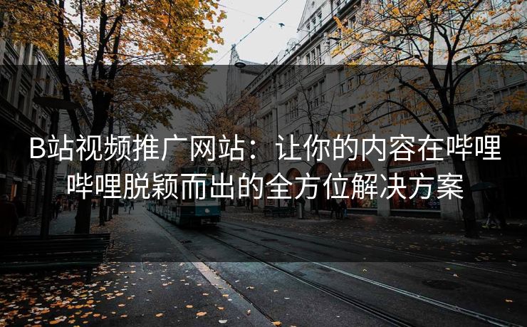 B站视频推广网站：让你的内容在哔哩哔哩脱颖而出的全方位解决方案